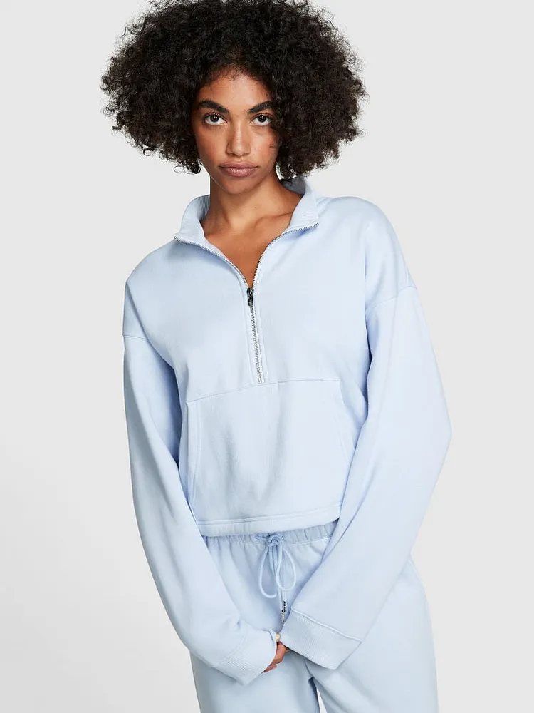 PINK Premium Fleece Half Zip Sweatshirt Westland Mall