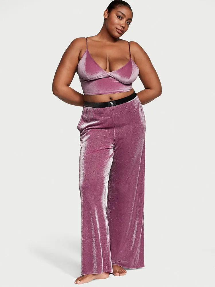 Victoria's secret shimmer discount flannel long pj set