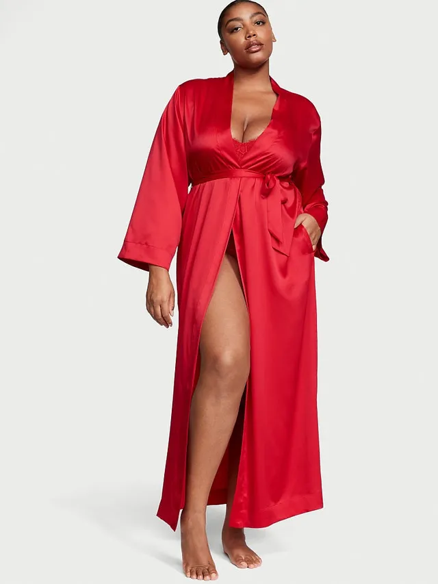 Vs Satin Long Robe Shop Midtown