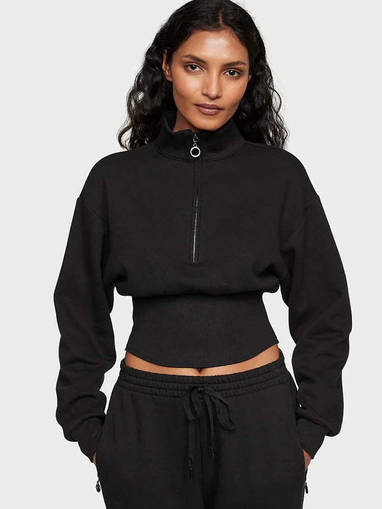ディズニープリンセスのベビーグッズも大集合 VS Cotton Fleece Corset Half-Zip Mock Neck Pullover トップス