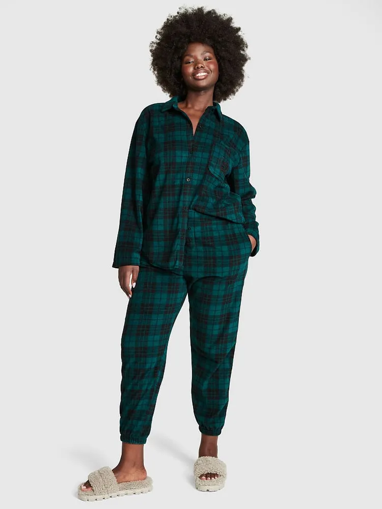 Fleece store jogger pajamas