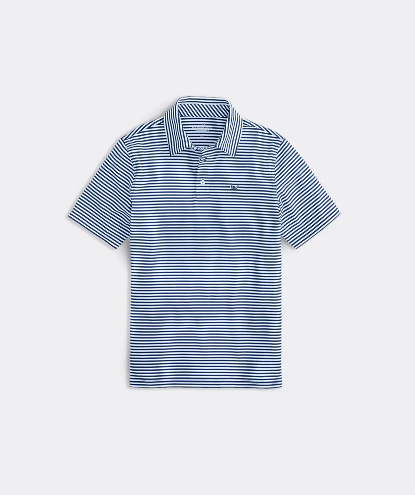 Vineyard Vines Boys Winstead Stripe Sankaty Performance Polo