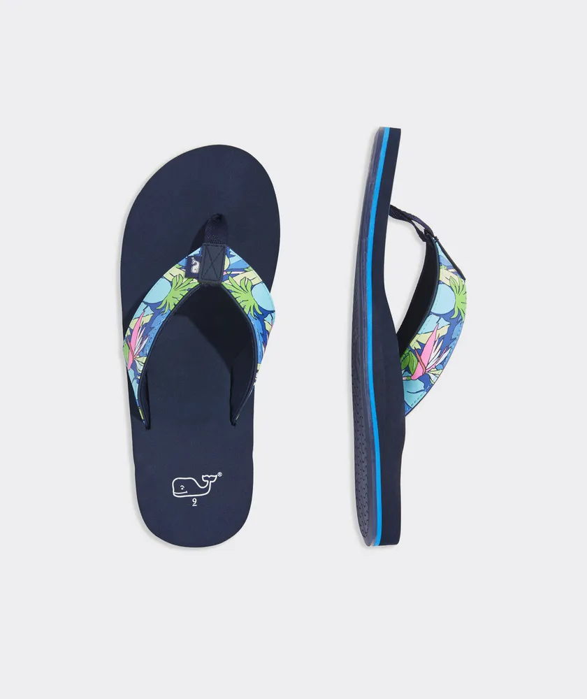 Vineyard vines sales leather flip flops