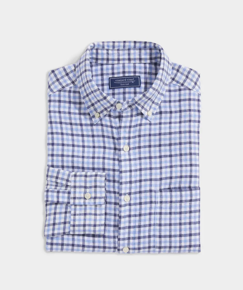 Vineyard vines gingham shirt discount