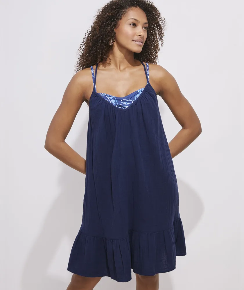 Vineyard vines sales blue lace dress