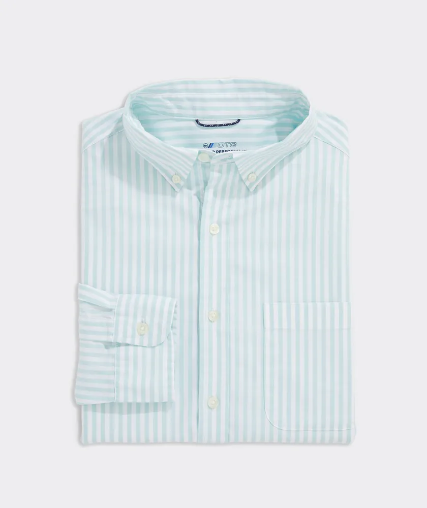 Vineyard Vines On The Go brrr Stripe Shirt The Summit at Fritz Farm