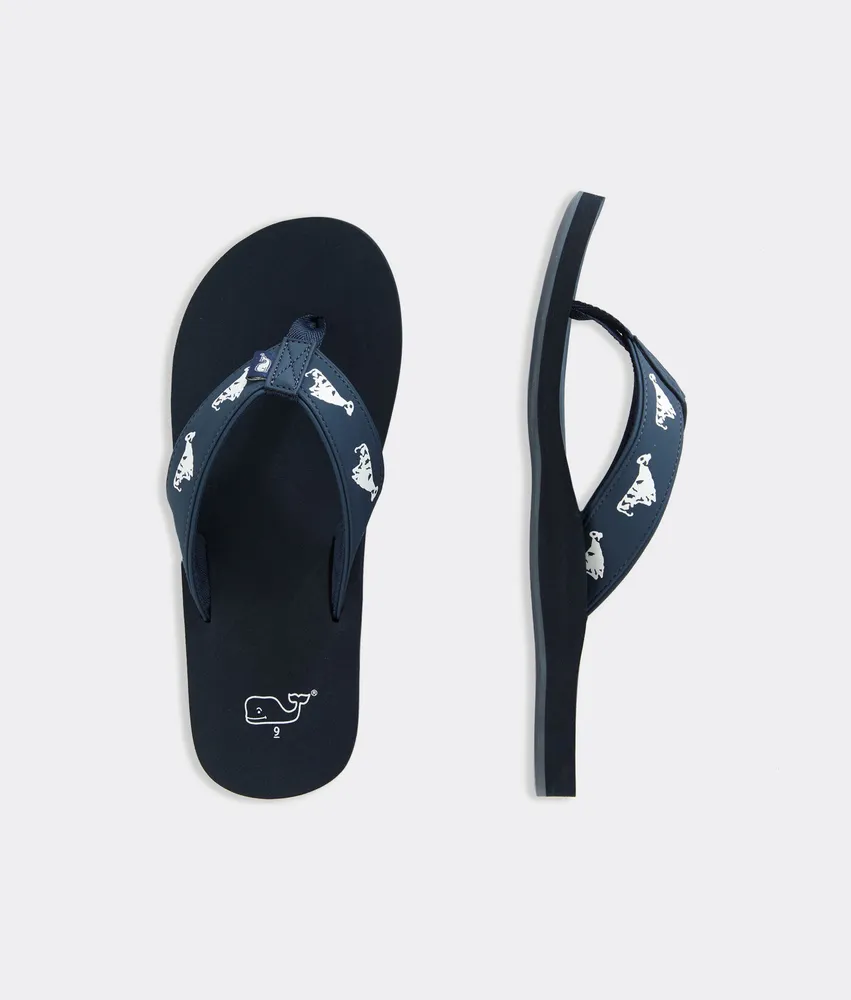Vineyard vines sales leather flip flops