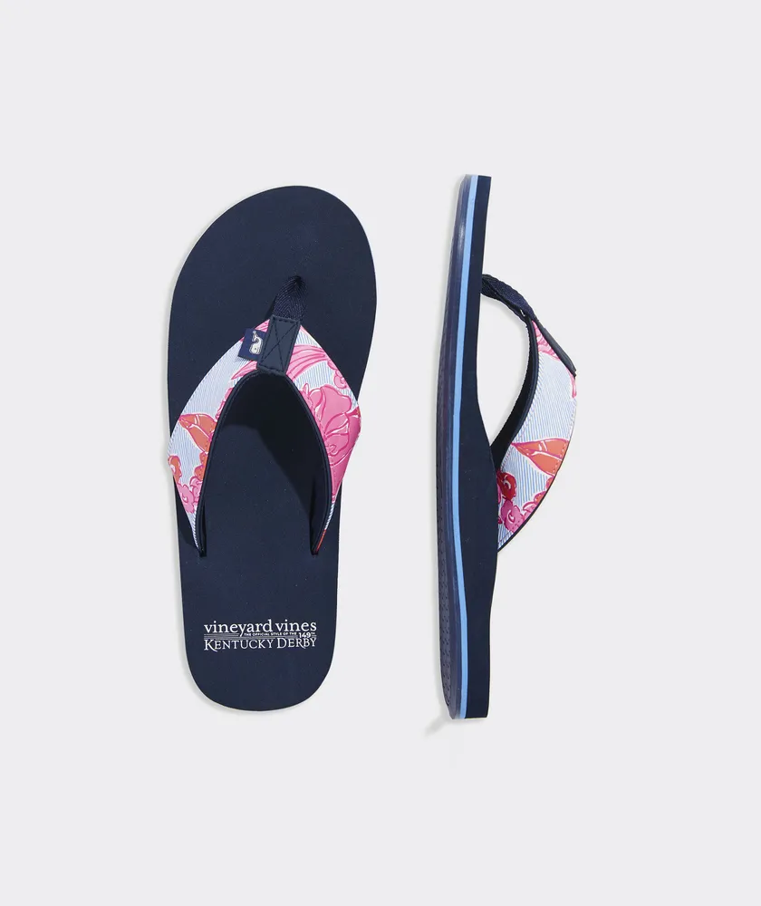 Vineyard vines sales leather flip flops