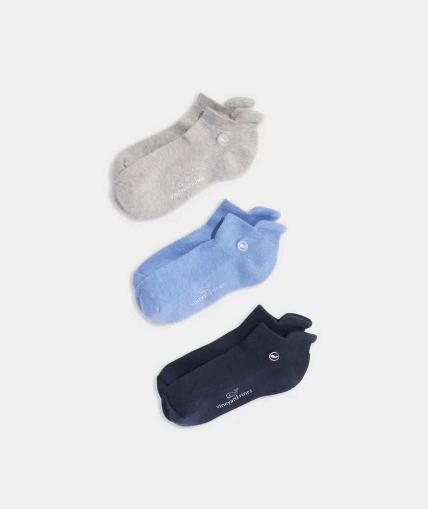 Vineyard Vines Golf 3 Pack Ankle Socks The Summit at Fritz Farm