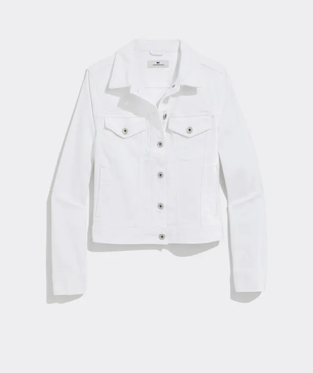 Vineyard Vines White Jean Jacket The Summit at Fritz Farm