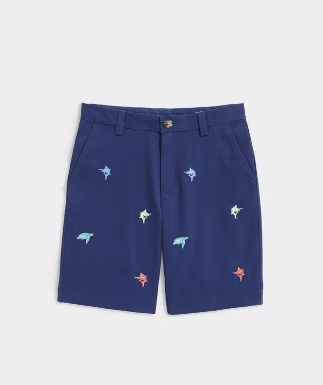 Vineyard Vines Boys Embroidered Stretch Breaker Shorts The