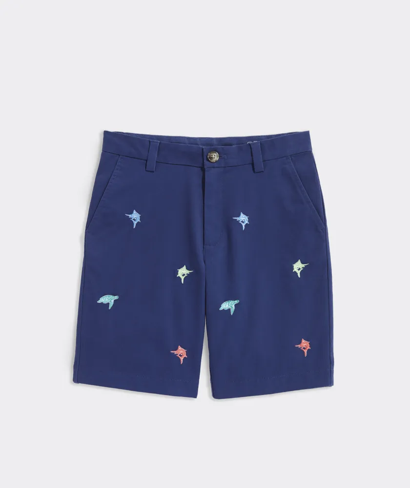 Vineyard vines embroidered shorts deals