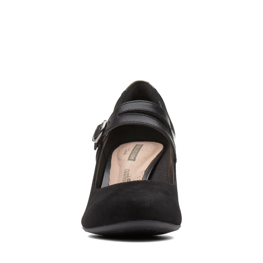 Clarks Dancer Reece Black Suede Mary Jane Pump Bramalea City Centre