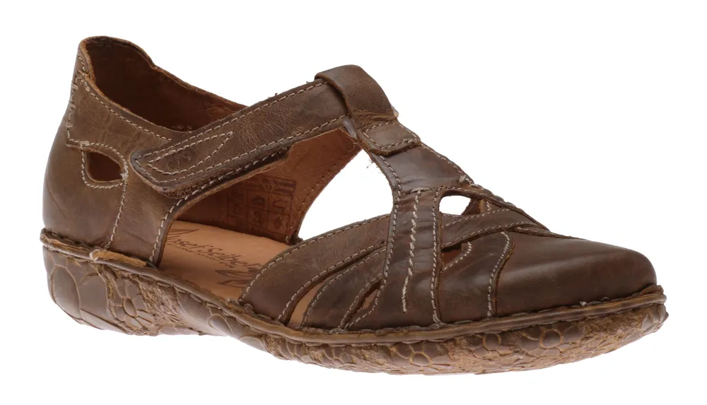 Josef Seibel Rosalie 29 Brandy Brown Leather T Strap Mary Jane