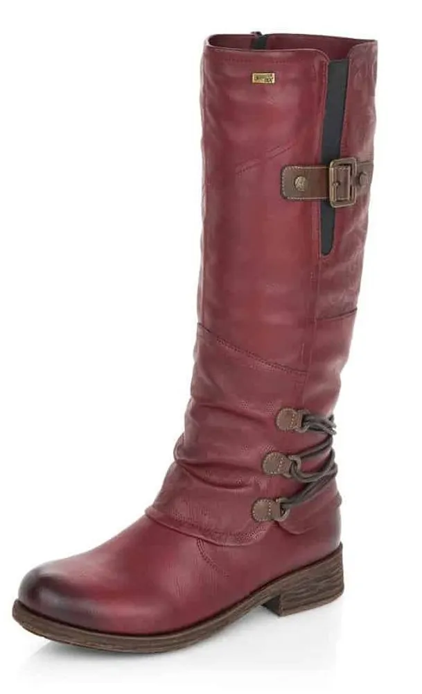 Wine discount tall boots