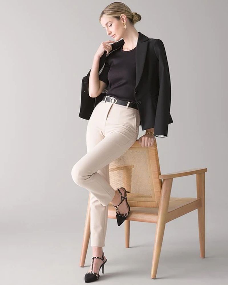 Comfort stretch 2025 slim ankle pants