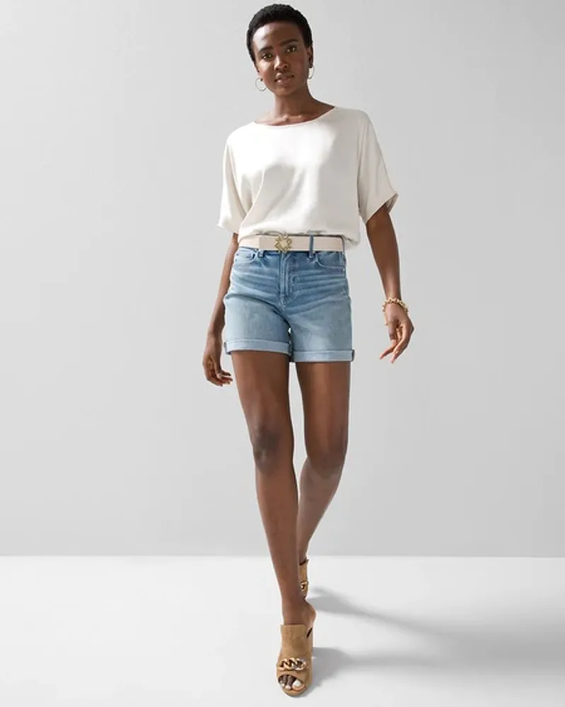 White house black cheap market denim shorts