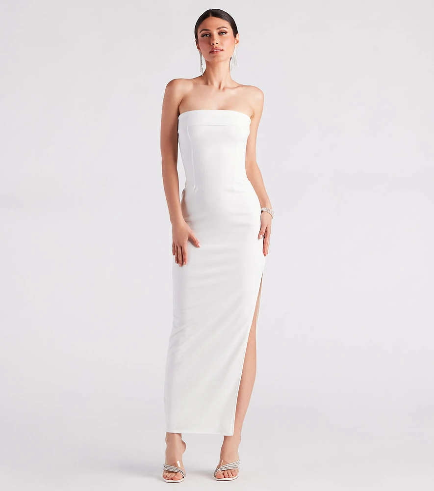 Sexy Bodycon Evening Dresses for Women Long Sleeves Slash Neck Ruffles High Slit Slim Korean Fashion One Piece Vestidos Mujer