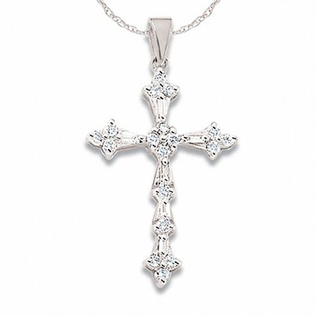 Cross sale necklace zales