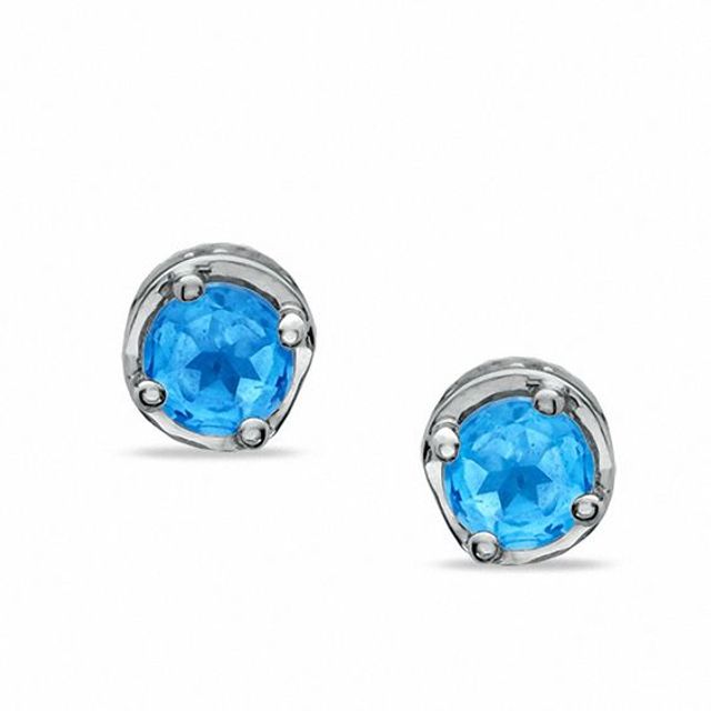 Blue topaz on sale earrings zales