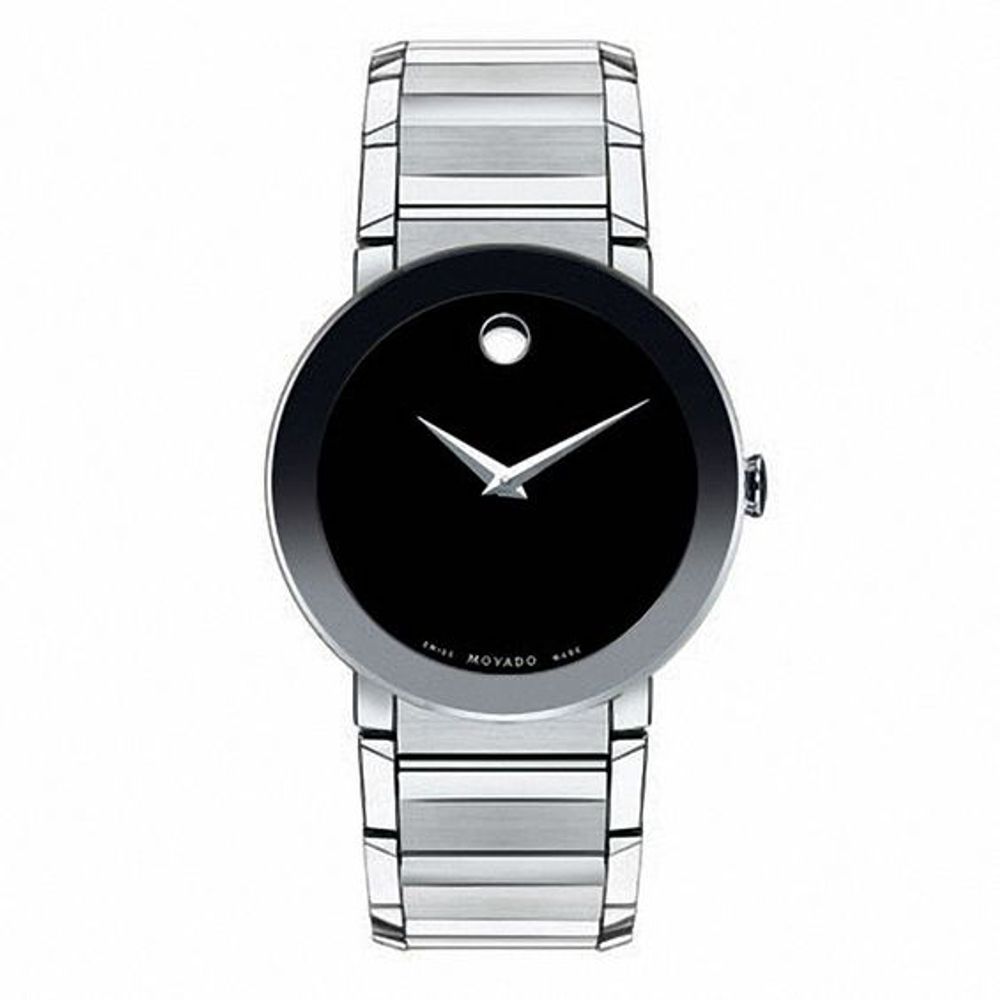 Movado black shop sapphire watch