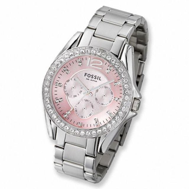 Fossil shop crystal watch