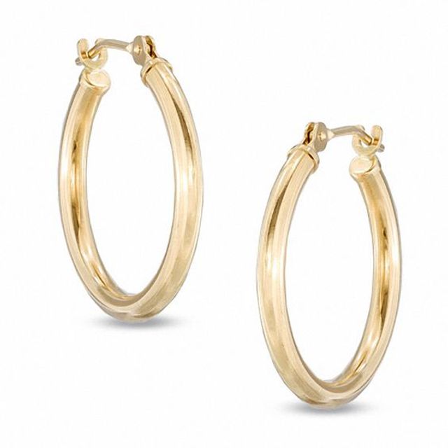 Zales 14k gold hoop on sale earrings