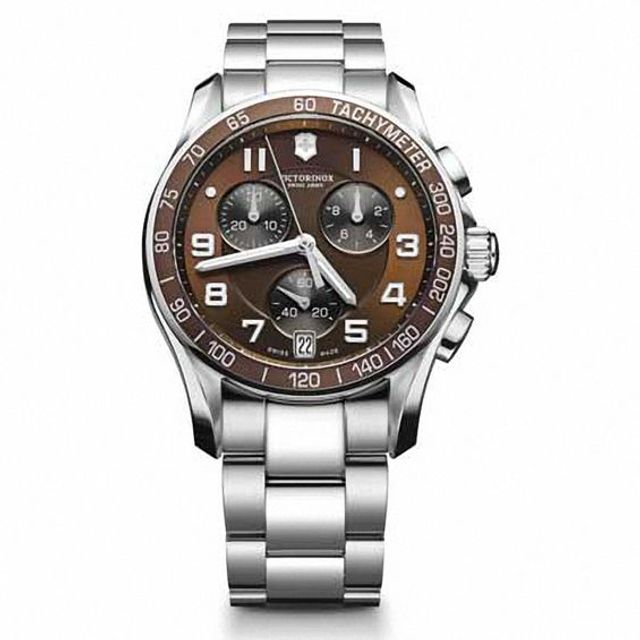 Zales Men's Victorinox Swiss Army Classic Chronograph Watch