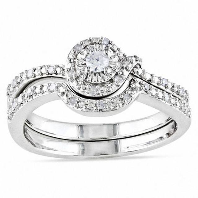 Zales 1 carat hot sale bridal set