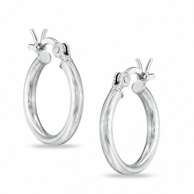 Zales silver deals hoop earrings