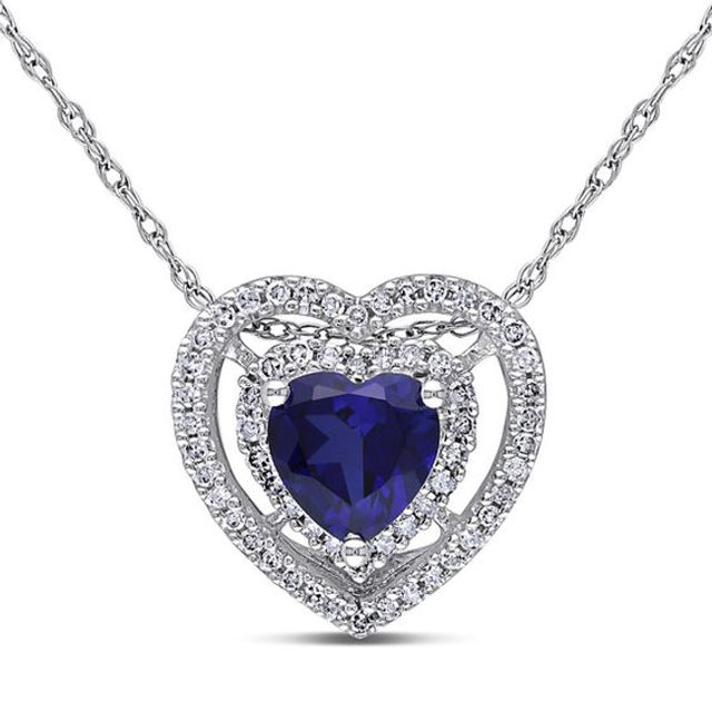 Sapphire on sale necklace zales