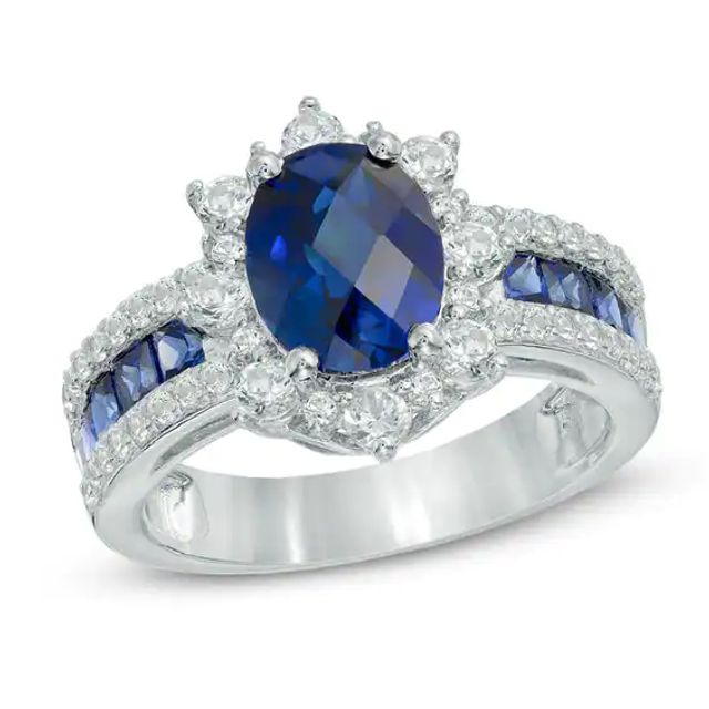 Sapphire engagement hot sale rings zales