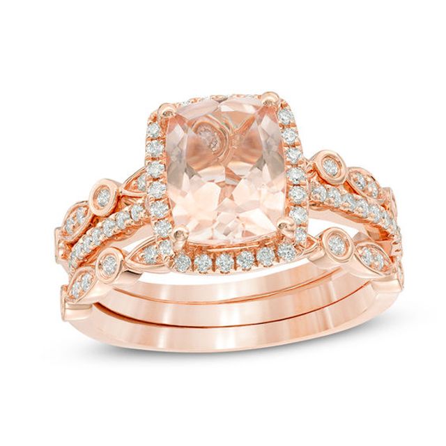 Zales rose deals gold morganite ring