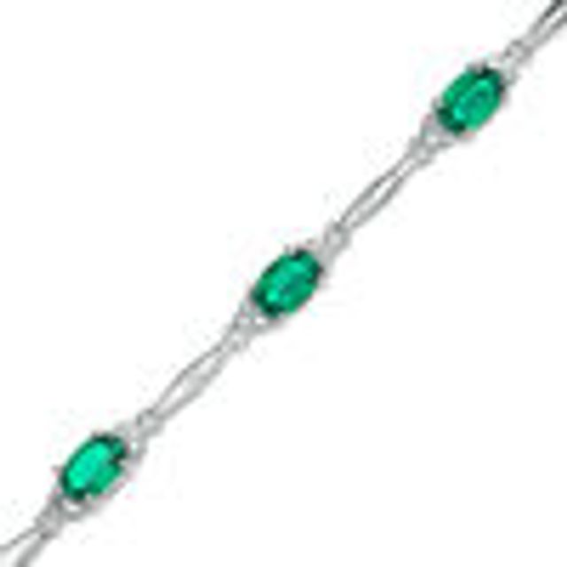 Emerald on sale bracelet zales