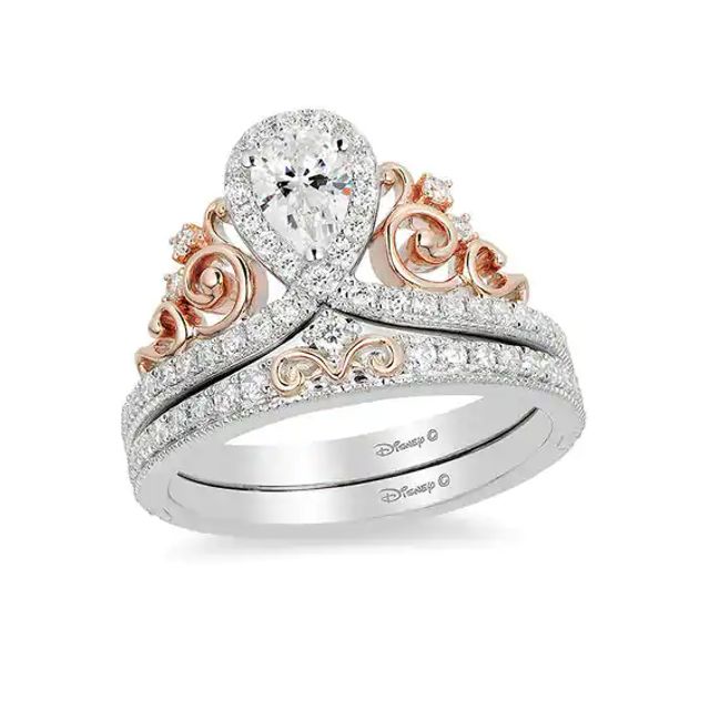 Enchanted disney princess engagement on sale rings