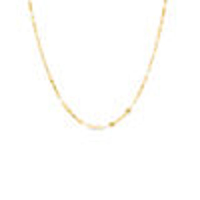 Zales Made in Italy Mirror FlatLink Chain Necklace in 14K Gold 18