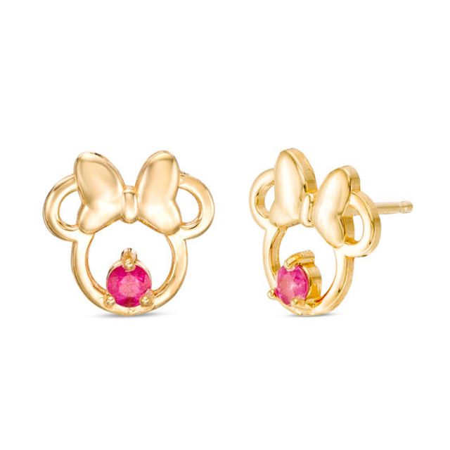 Minnie mouse clearance 14kt gold earrings