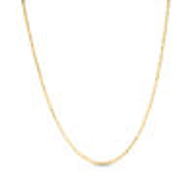 Zales Ladies' 1.2mm Diamond-Cut Bead Chain Necklace in 14K Gold