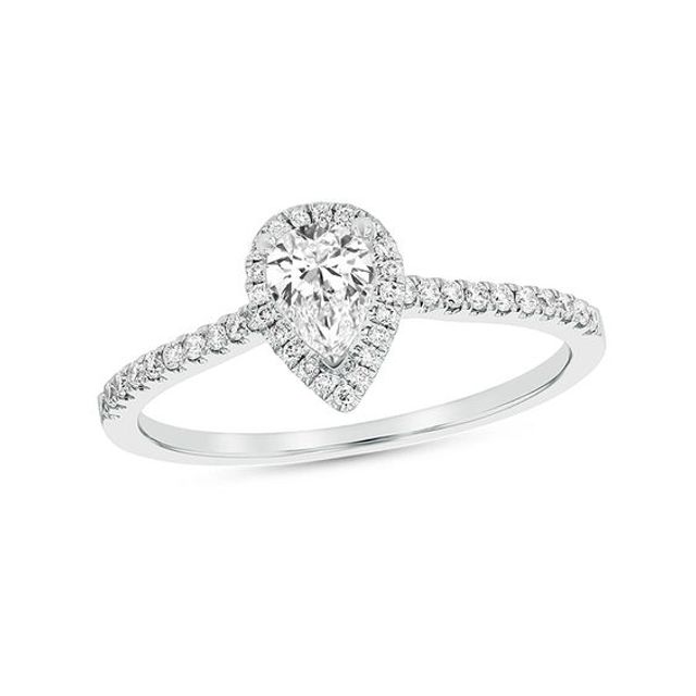 Pear shaped hot sale ring zales