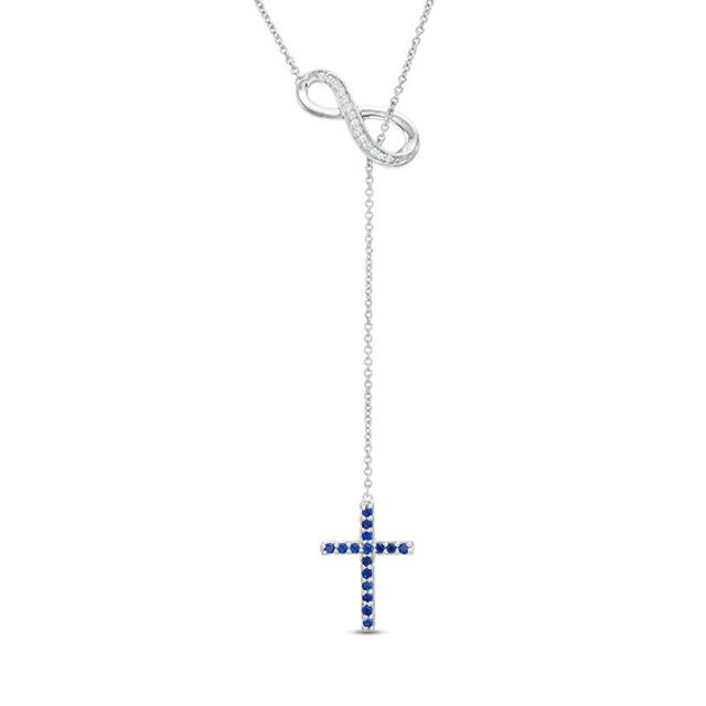 Infinity deals sapphire necklace