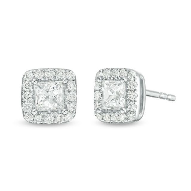 Zales 1 ct deals diamond stud earrings