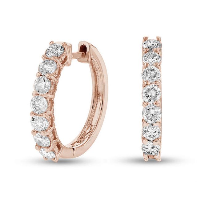 Zales diamond clearance huggie earrings