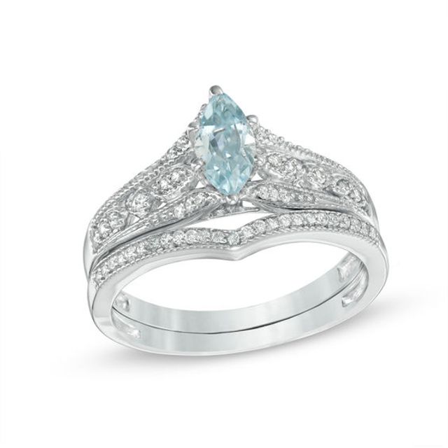 Marquise aquamarine clearance